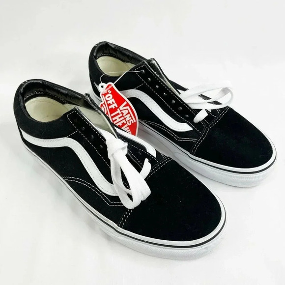 Vans OLD SKOOL Black White (VN000D3HY28) Skateboard Shoes Size 6 Kids Unisex - Picture 1 of 7